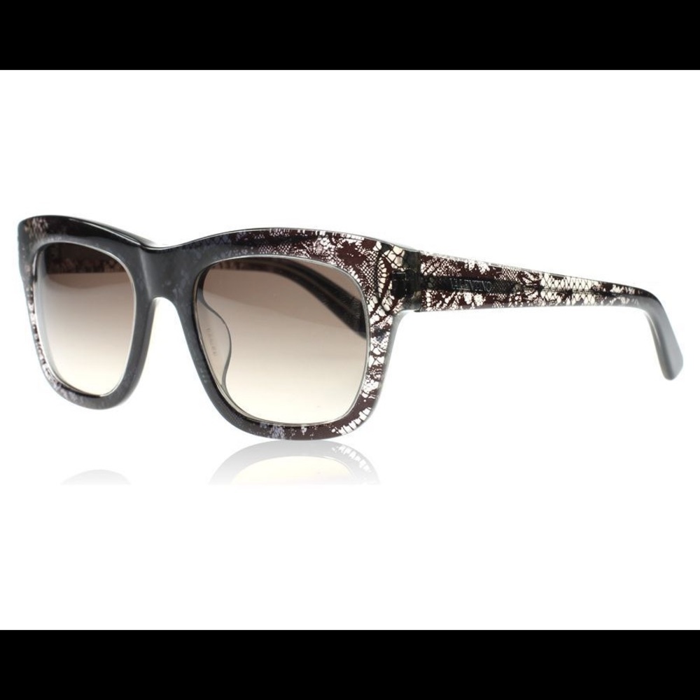 Valentino Wayfarer Square Lace Sunglasses
